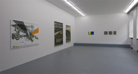 Exhibition View of Nayon Lee, Ulrich Becker and Nashun Nashunbatu © Basis Frankfurt