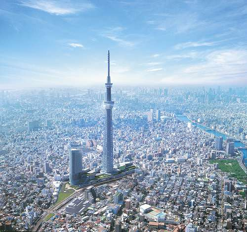 Tokyo Sky Tree imaginary picture by Yoshikazu Takada